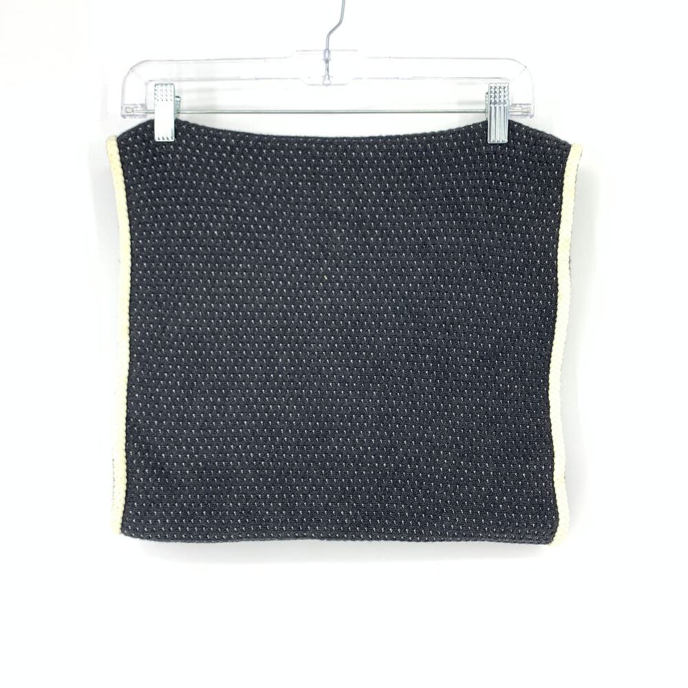 Ivivva Girls One Size OS Dream Embracer Neck Scarf Knit Reversible Black Gray